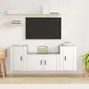 Image de VIDAXL Blanc Bois d'ingénierie