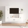 Image de vidaXL Ensemble de meubles TV - 4 pcs - Blanc
