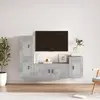 Image de vidaXL Ensemble Meubles TV 4 pcs Gris Béton