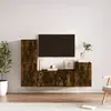 Image de vidaXL Ensemble de meubles TV 4 pcs - Chêne fumé
