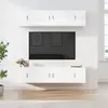 Image de Ensemble TV VidaXL 6 pièces Blanc Bois