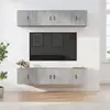 Image de Ensemble de meubles TV vidaXL - Gris béton