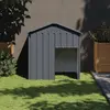 Image de vidaXL Niche pour chien - Anthracite acier