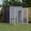 Image de vidaXL Niche chien avec cour 165x251x181 cm - Anthracite