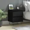 Image de vidaXL Table de chevet - Noir
