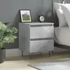 Image de vidaXL Table de Chevet - 40x35x50 cm, Gris Béton
