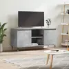 Image de vidaXL Meuble TV - Gris Béton 104x35x50 cm