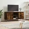 Image de VIDAXL Meuble TV chêne fumé 104 cm