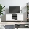 Image de VIDAXL Meuble TV blanc 104x35x50 cm