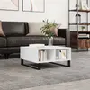 Image de vidaXL Table basse blanc - Bois d'ingénierie