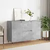 Image de vidaXL Buffet gris béton 104x35x70 cm