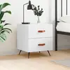 Image de vidaXL Table de chevet - Blanc