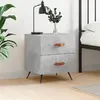 Image de vidaXL Table de chevet - Gris Béton