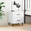 Image de vidaXL Table de Chevet - Blanc