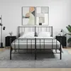 Image de vidaXL Tables de chevet - 40 x 40 x 50 cm - Noir