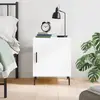 Image de VIDAXL Table de chevet blanc