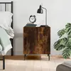 Image de vidaXL Table de chevet chêne fumé
