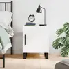 Image de vidaXL Table de chevet blanc brillant