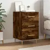 Image de vidaXL Table de chevet chêne fumé