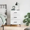 Image de vidaXL Table de Chevet - Blanc