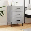 Image de vidaXL Table de Chevet - Gris Béton