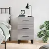 Image de VIDAXL Table de chevet sonoma gris 40x40x66 cm
