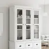 Image de vidaXL Armoire Portes Vitrées BODO