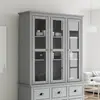 Image de vidaXL Armoire avec portes vitrées BODO