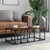 Image de VidaXL Table Basse Chêne Fumé 100x50x35.5 cm