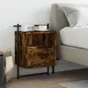 Image de vidaXL Table de chevet murale Bois d'ingénierie Chêne fumé
