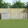 Image de vidaXL Niche pour chien avec cour - Gris clair