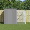 Image de vidaXL Niche pour chien avec cour - Gris clair 214x253x181 cm