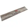 Image de vidaXL Tapis de cuisine imprimé - Gris 60x300 cm