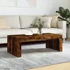 Image de vidaXL Table basse chêne fumé 102x50x36 cm bois d'ingénierie