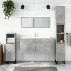 Image de vidaXL Armoire de bain avec miroir Gris béton