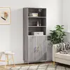 Image de vidaXL Buffet haut - Sonoma gris