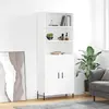 Image de vidaXL Buffet Haut Blanc