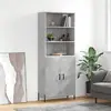 Image de VIDAXL Buffet haut Gris béton