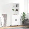 Image de vidaXL Buffet haut Blanc 69,5x34x180 cm