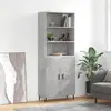Image de vidaXL Buffet haut Gris béton 69,5x34x180 cm