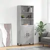 Image de vidaXL Buffet haut Gris béton 69,5x34x180