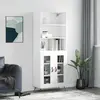 Image de vidaXL Buffet haut - Blanc