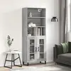 Image de VIDAXL Buffet haut Sonoma gris 69,5x34x180 cm