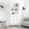 Image de vidaXL Buffet haut - Blanc