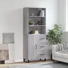 Image de VidaXL Buffet Haut Sonoma Gris - Bois d'ingénierie