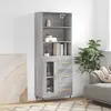 Image de vidaXL Buffet Haut Sonoma Gris 69,5x34x180 cm