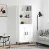 Image de vidaXL Buffet Haut Blanc