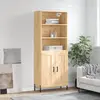 Image de vidaXL Buffet haut chêne sonoma 69,5x34x180 cm