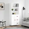 Image de vidaXL Buffet haut - Blanc