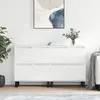 Image de VIDAXL Buffets 2 pcs - Blanc brillant
